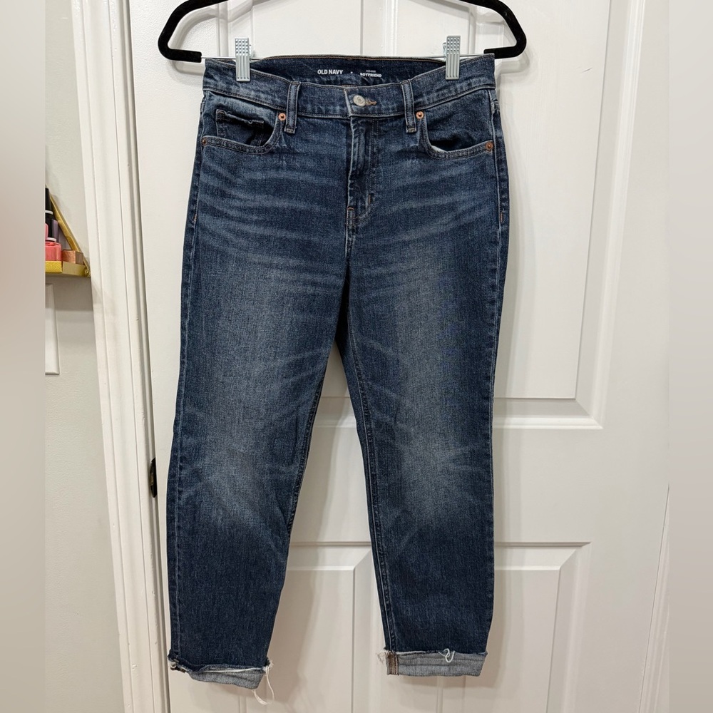 Old Navy Mid Rise Boyfriend Jeans